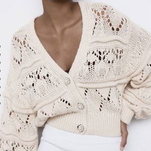 Ivory Zara sweater new with tags